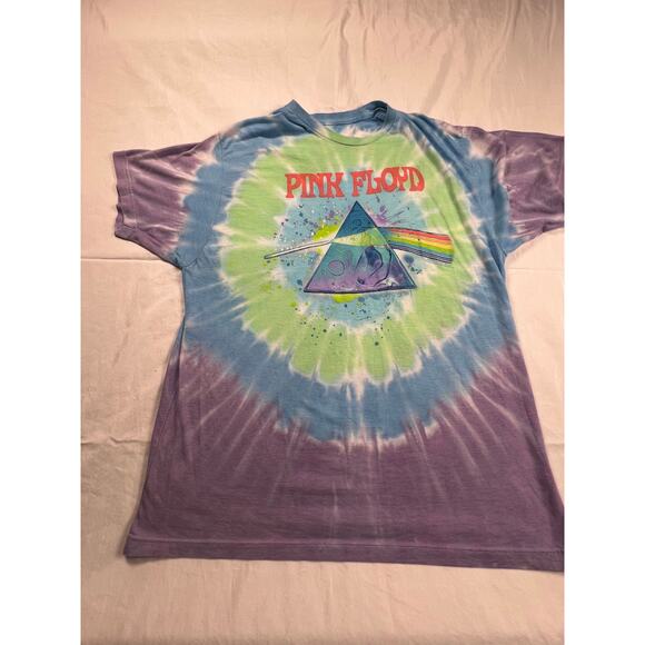 Liquid Blue Pink Floyd “Dark Side of the Moon” Tie-Dye Tee - Picture 1 of 1